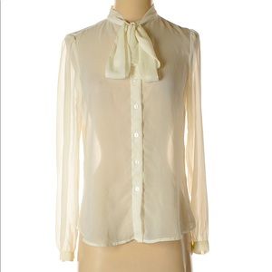 American apparel long sleeve blouse